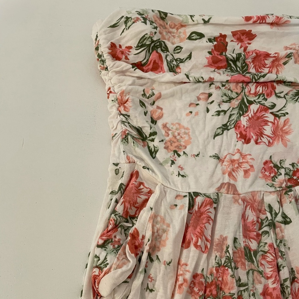 Bandeau Floral Romper Jumpsuit